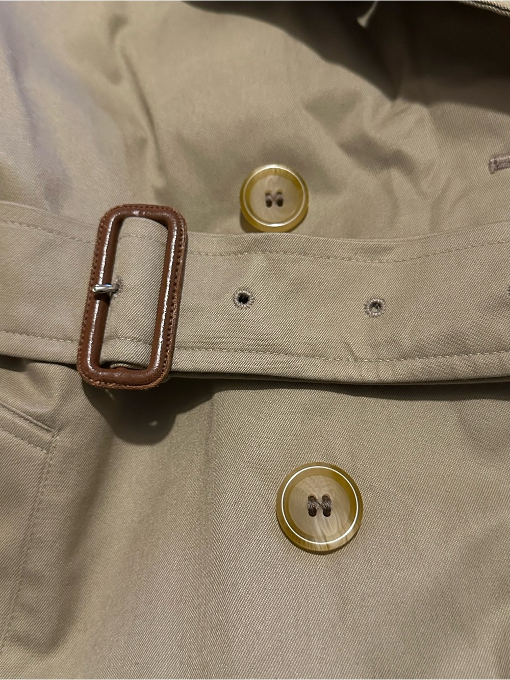 Burberrys | Trench Coat | Vintage Beige Double-Breasted Trench Coat with Belt - Picture 7 of 15